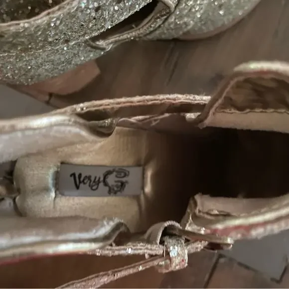 Coastal cowgirl festival glitter ankle boots silver - Picture 10 of 10